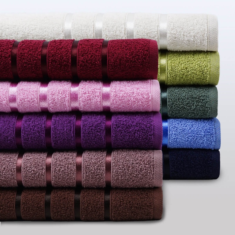 Полотенце махровое "Орион" (Бордовый)